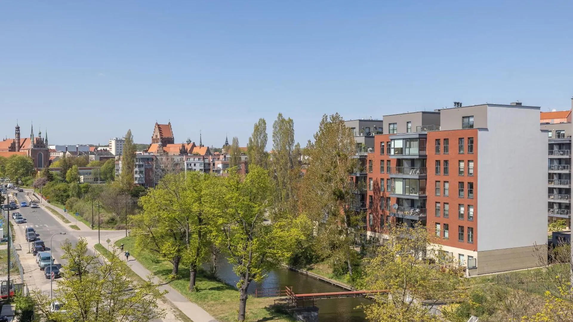 River View Downtown Apartment With Balcony Gdańsk