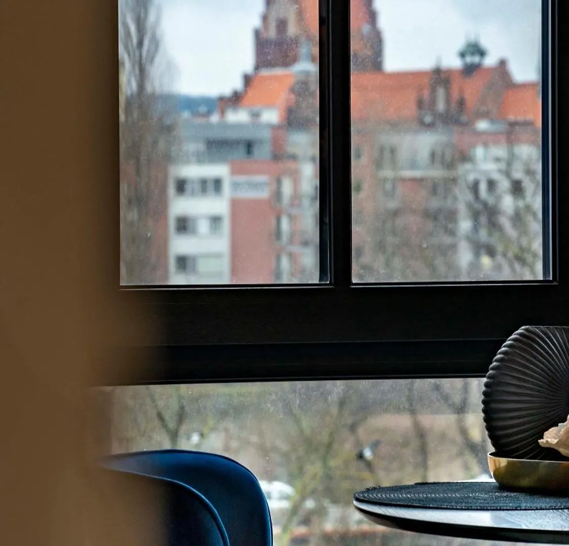 River View Downtown Apartment With Balcony Gdańsk Polska