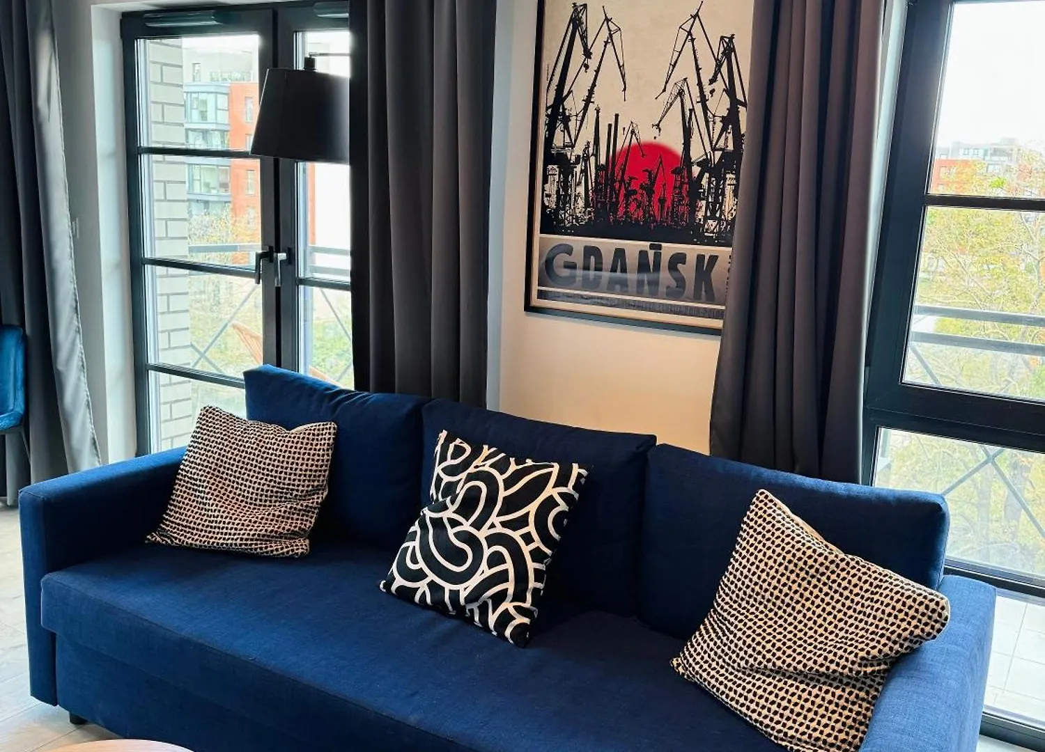 River View Downtown Apartment With Balcony Gdansk